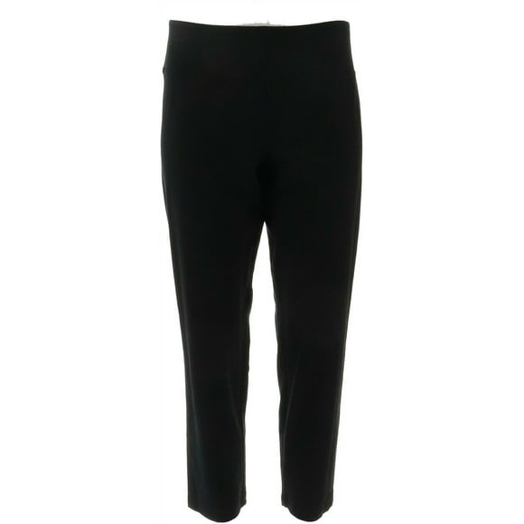 Women with Control Pantalon Mince Rehausse-Ventre Moelleux Noir PTG Neuf A374340