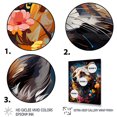 thumbnail image 3 of Designart "Floral Meadows with Yellow Dog" Animals Framed Wall Art - Traditional Grey Dog Living Room Framed Canvas Art, 3 of 6