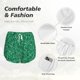 thumbnail image 4 of Balery Green Glitter Pantalones cortos deportivos para mujer con forro y dos bolsillos, elásticos, para entrenamiento, gimnasio, yoga-Small, 4 of 7