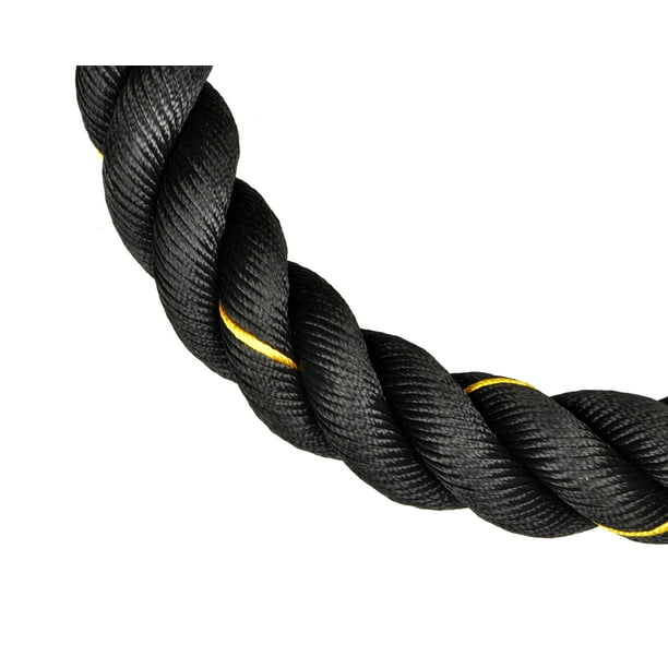 Everyday Essentials Battle Rope 1.5 2 Inch Diameter Poly Dacron 30 40 50 FT Length Heavy Ropes for Home Gym and Workout
