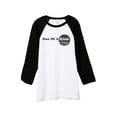 thumbnail image 1 of One Of A Kind Unisex 3/4 Sleeves Baseball Raglan T-Shirt Tee White Black Small, 1 of 4