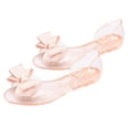 thumbnail image 3 of Sandalias planas de gelatina con lazo, estilo boca de pez, para playa, verano, para mujer (beige, 35 yardas, 5.5 EE. UU., 3 Reino Unido, 36 UE, 8.8425 pulgadas), 3 of 5