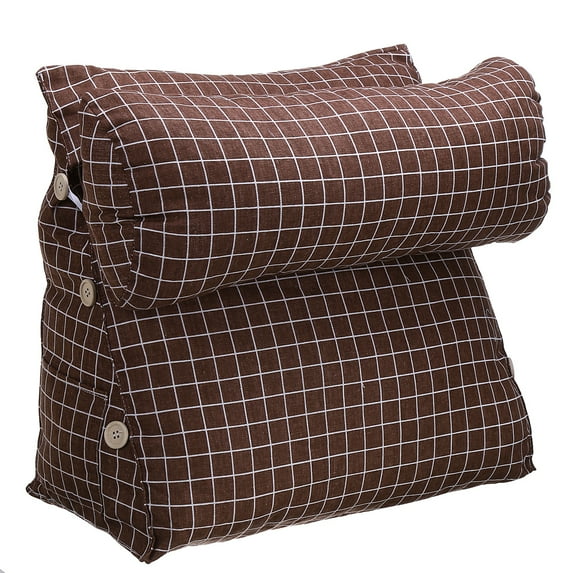 Adjustable Backrest Wedge Pillow Reading & Waist Relax , Neck Brace Wedge Cushion w/Headrest for Sleep Support Home Sofa Bed Office Tatami