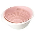 thumbnail image 2 of Cheers.US 2-in-1 kitchen Strainer/Colander & Bowl Sets, Large Plastic Washing Bowl and Strainer, Detachable Colanders Strainers Set, Space-Saver, for Fruits Vegetable Cleaning, 2 of 7
