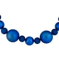 thumbnail image 5 of Northlight 3-Finish Shatterproof Ball Christmas Garland - 6'  x 4" - Blue  - Unlit, 5 of 5