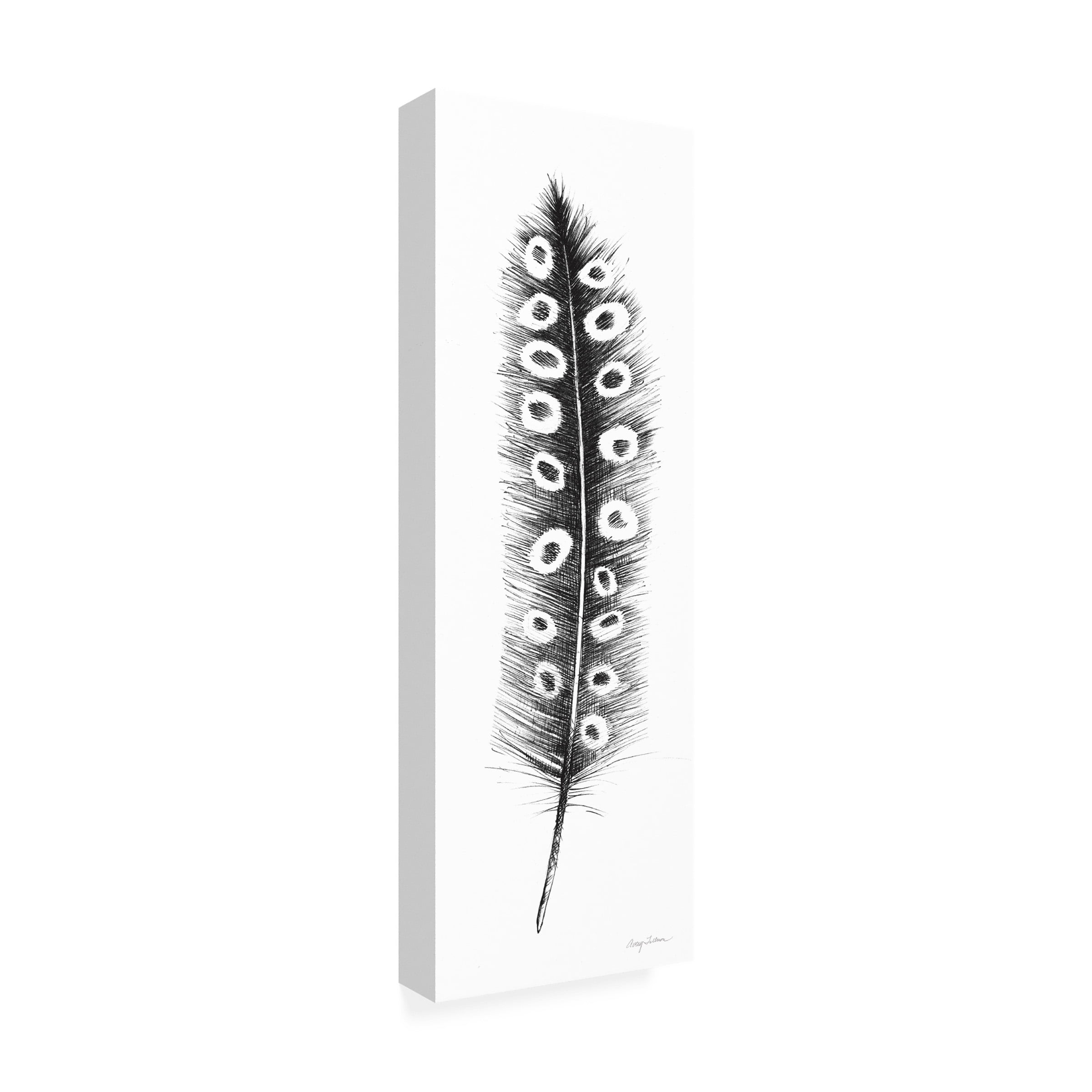 Avery Tillmon 'Spirit Feather VIIIa' Canvas Art