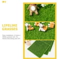 thumbnail image 2 of Shisuyan Tapis de Gazon Factice Intérieur Vert Gazon 10 Pcs 5.9X5.9X0.2In, 2 of 8