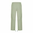 thumbnail image 4 of Dezsed Men's Loose Cargo Work Pant Clearance Men Solid Casual Multiple Pockets Outdoor Straight Type Fitness Pants Cargo Pants Trousers Green M, 4 of 8
