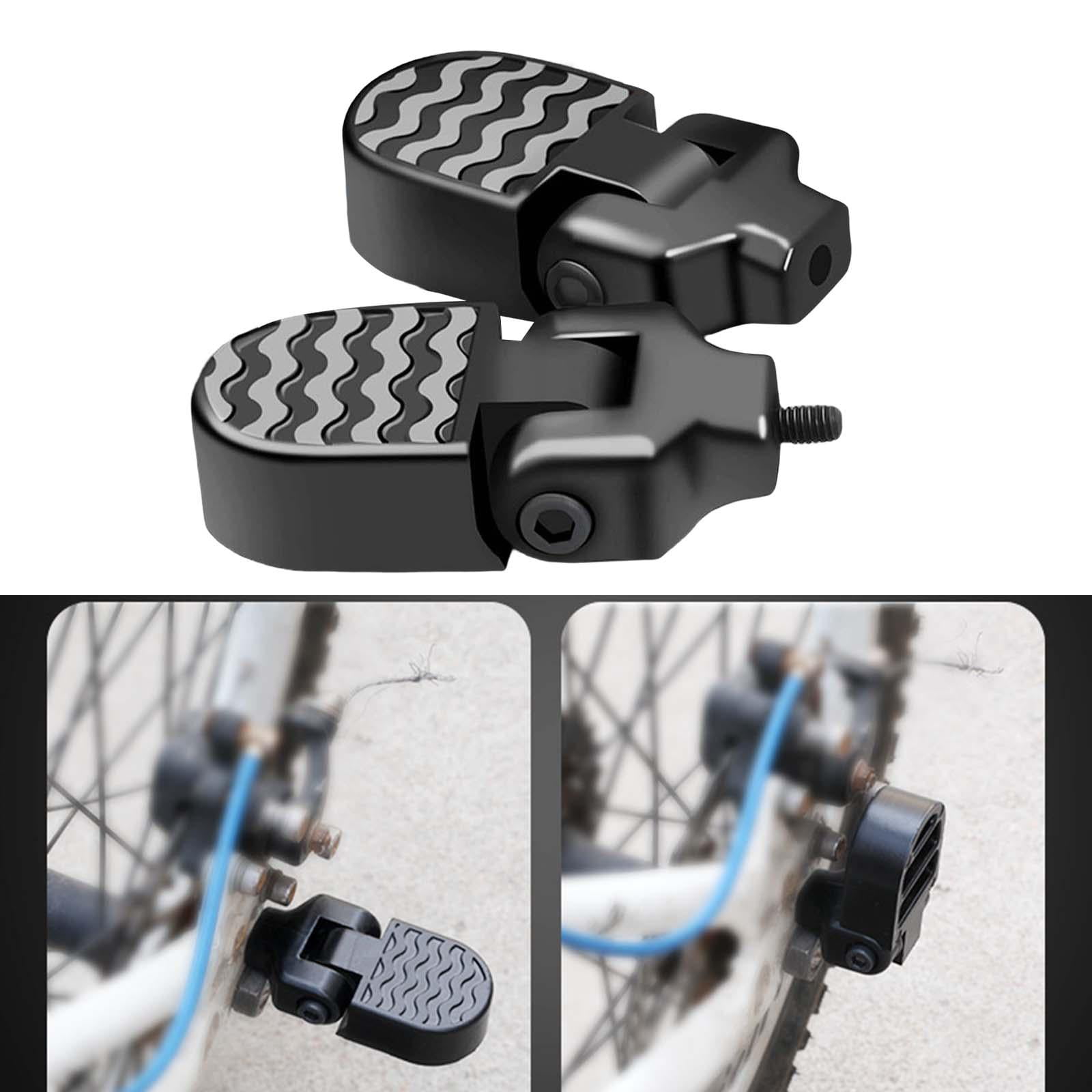 Mountain Bike Rear Foot Pedal Manned Bicycle Rear Seat Foot Pedal Rear  Pedal Quick Release Shaft Installation Foot Post