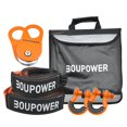 thumbnail image 1 of Heavy Duty Off-Road Recovery Kit,10 Ton Snatch Block Pulley,3" x 8' Tree Saver Strap,20ft Rope,2 D-Ring Shackles,Storage Bag & Winch Damper,4x4 Vehicle Recovery Gear, 1 of 7