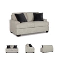 thumbnail image 3 of Bowery Hill Contemporary Corner-blocked frame Pebble Loveseat, 3 of 7