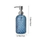 thumbnail image 3 of Dispensador de Jabón Espumoso En Botella de Vidrio | Bomba de Espuma para Baño y Cocina | Jabón Líquido Recargable para Manos y Cuerpo | Azul | 19 X 7 X 7 Cm | 300 G | Sellado | Diseño Elegante, 3 of 6