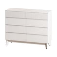 thumbnail image 4 of 8-Drawer Storage Cabinet, Dresser for Bedroom, Living Room, Dining Room, Hallways, White, 4 of 7