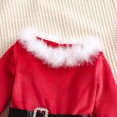 thumbnail image 4 of nipocaio Nouvelle Robe de Noël en Polaire pour Filles Manches Longues Étoile Maille Robe pour Enfants Nœud Princesse (Grande - Convient pour 4-5 Ans), 4 of 5
