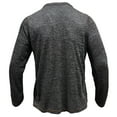 thumbnail image 3 of Under $10 Men's Lace Up Crew Neck Shirts Casual Slim Fit Outdoor Sports Tops Long Sleeve Soft Lightweight Cozy Pullover, 3 of 7