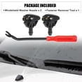 thumbnail image 2 of 3 Pcs Front Windshield Wiper Washer Nozzle Spray Jet Kit 28931-3S500 for Nissan Frontier 1998-2004 for Xterra 2000-2004, 2 of 6