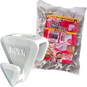 Ruby Space Triangles, 54-Pc Hanger Hooks, White