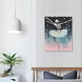 thumbnail image 4 of ONETECH Skeleton Ballerina Canvas Wall Art, Dancing Bones Poster Prints, Wall Decor For Living Room, Bedroom, Halloween 16x20 in, 4 of 5