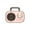 Pink, variant on RKZDSR Portable Bluetooth Retro Speaker with 5W Stereo Sound, Long Battery Life up to 6 Hours, Easy-to-Carry Design for Outdoor & Indoor Use