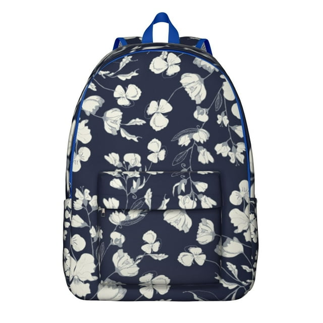 Bright Botanical Backpack - Colorful Waterproof School Bag with Vibrant Summer Blooms Design