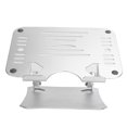 thumbnail image 1 of Soporte para computadora portátil, escritorio portátil ajustable, elevador para portátil, soporte para tableta, Base de refrigeración plateada, 1 of 8