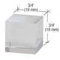 thumbnail image 3 of CRL UVSQ34-XCP4 CRL 3/4" UV Bond Square Crystal Shelf Support - pack of 4, 3 of 3