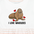 thumbnail image 4 of Inktastic Walrus Cute Arctic Animals Girls Baby Dress, 4 of 5