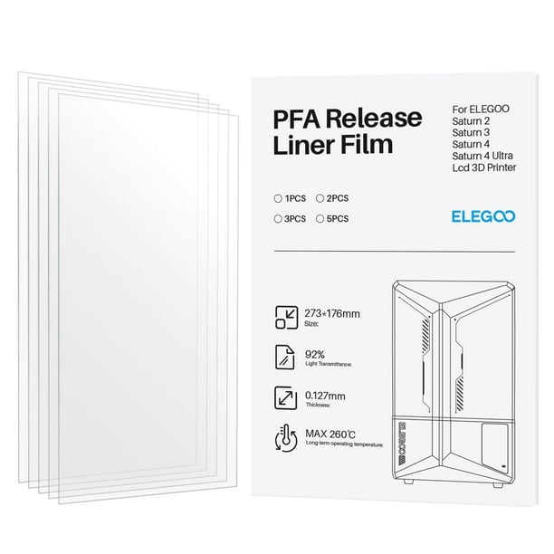 Release Liner Film ELEGOO PFA 2.0 para Saturn 4/4 Ultra/3/2