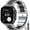 Silver Black, variant on ZYX Premium Stainless Steel Band for Apple Watch, Classic Business Metal Strap with Adjustable Tool, Black, 38/40/41mm/42mm(series 11 10)