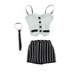 thumbnail image 1 of 3 unids 1/6 ropa femenina Hugo traje falda regalos Cosplay muñeca 12 pulgadas gris, 1 of 9
