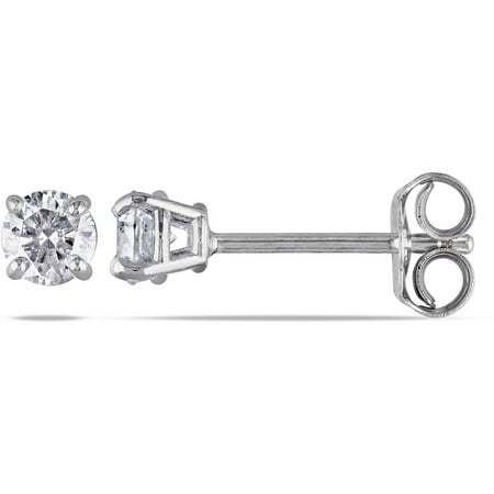 Miabella 1 3 Carat T W Diamond Stud Earrings In Sterling Silver Miabella 1 3 Carat T W Diamond Stud Earrings In Sterling Silver