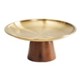 thumbnail image 2 of Frutero con pedestal, plato de comida, base de madera estética, práctico plato de fruta, bandeja de almacenamiento para decoración de centro de mesa S, 2 of 8