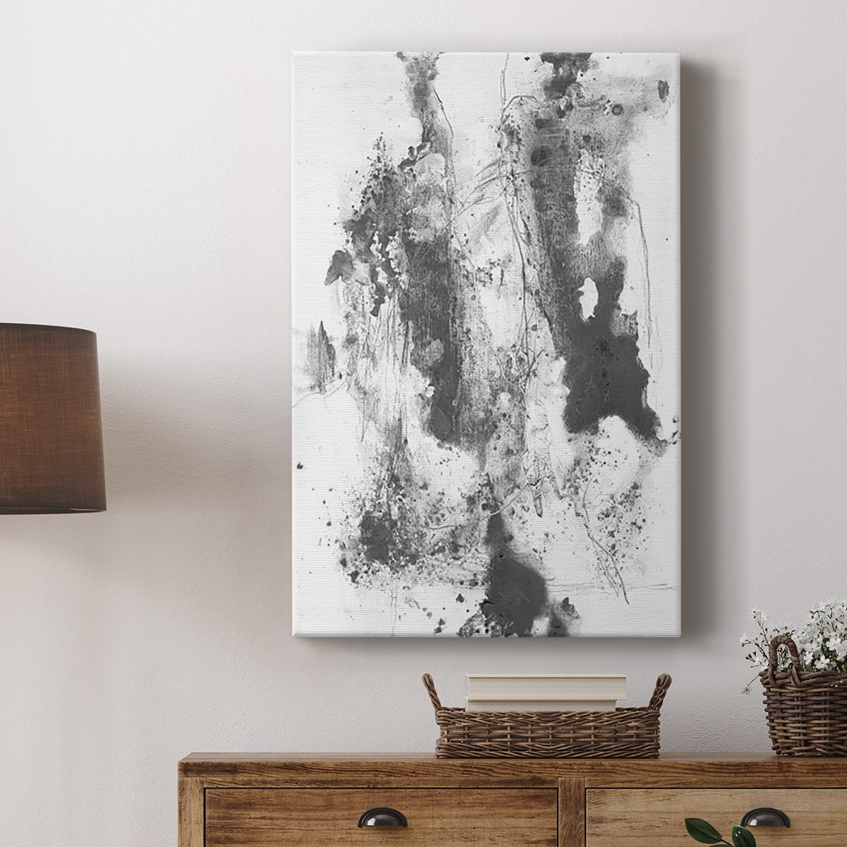 Graphite Abstract III Premium Gallery Wrapped Canvas - Ready to Hang