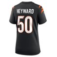 thumbnail image 3 of Women's Nike Shaka Heyward  Black Cincinnati Bengals Team Game Jersey, 3 of 6