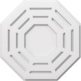 thumbnail image 1 of Ekena Millwork CMP16WN 16 in. OD x 6.25 in. Square Westin Architectural Grade PVC Contemporary Ceiling Medallion, 1 of 1