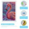thumbnail image 3 of Diamond Art Kits for Adults, Digital Flamingo Vibrant ArtDiamond Painting Kits for Beginners, Frameless Round 5D Full Drill Diamonds Art Gem Art Crafts Home Decor Gifts, 3 of 8