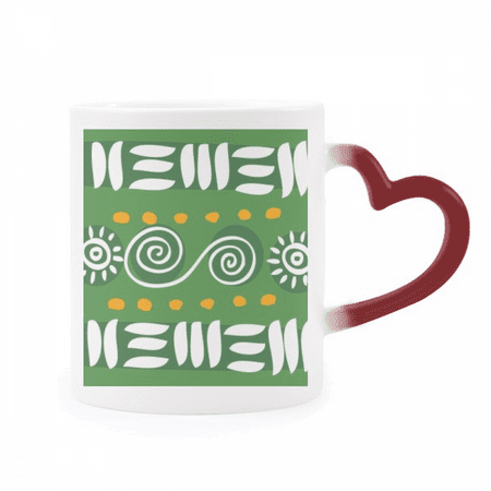 

Line Count Mexico Totems Ancient Civilization Heat Sensitive Mug Red Color Changing Stoneware Cup