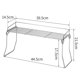 thumbnail image 3 of Estante de s Accesorios de cocina Estante de almacenamiento para el hogar Estante de almacenamiento Organizador de gabinete de cocina plegable Baoblaze Bandeja de almacenamiento, 3 of 8