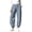 Light Blue, variant on Zulora Women's Drawstring Elastic Waist Barrel Pants Casual Cropped Joggers with Pockets Loose Straight Leg Lounge Trousers for Daily Wear