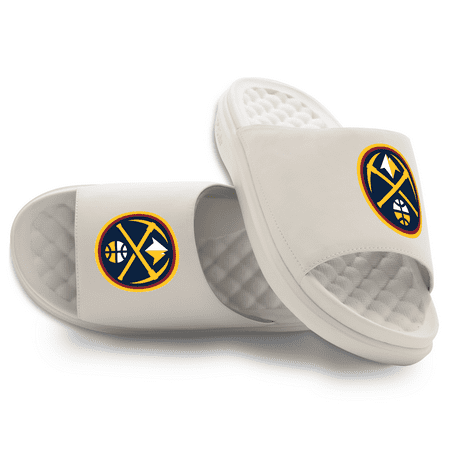 Youth ISlide Cream Denver Nuggets Primary Motive Slide Sandals