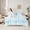 White Blue, variant on Feelyou Blue Ocean Starfish Bedding Comforter Set 7pcs, Seahorse Sealife King Bedding Sets