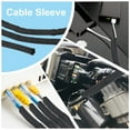 thumbnail image 7 of Uxcell Cable Sleeve, Wire Manager Cord Protector for Computer Wire Organizer Black 20 Ft x 0.51", 7 of 7
