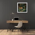 thumbnail image 3 of TEXTZEN 20x20 White Modern Wood Framed Wall Art Titled - Tiger on the Prowl, 3 of 6