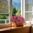 thumbnail image 4 of 2PCS Babys Breath Artificial Flowers Hydrangea Artificial Flowers Faux Cherry Blossom Table Centerpiece Mothers Day Decor Red, 4 of 9