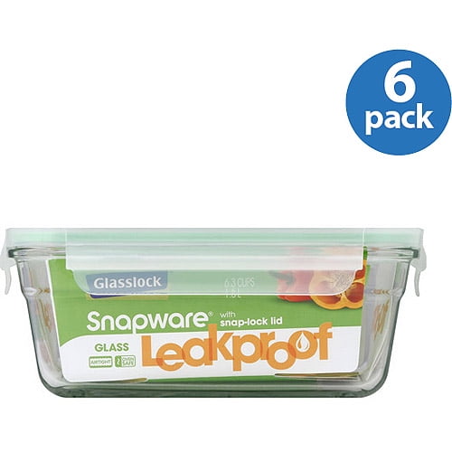 DO NOT PUBLISHSnapware Glasslock Oven Safe 6.3Cup Rectangle Container