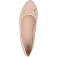 thumbnail image 6 of Womens Slip On Genuine Leather Formal Casual Pumps Ballerina Style Shoes - Nude - US 9, 6 of 7