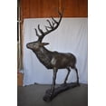 thumbnail image 4 of Nifao Lifesize And Incredibly Detailed Reindeer Bronze Statue – Garden Outdoor Decor Sculpture, 75"L x 50"W x 85"H, 4 of 10