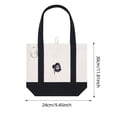 thumbnail image 2 of Ghost Face Canvas Tote Bag, Halloween Mini Tote Purse with Mask Design, Reusable Shoulder Handbag for Party, Shopping, Travel & Daily Use, 2 of 6