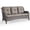 Gray/Gray, variant on Giantfurnni Wicker Patio Sofa, Outdoor 3-Seat Sofa with Cushions for Porch Balcony Patio