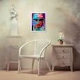 thumbnail image 3 of Stephen Chambers 12x14 White Modern Wood Framed Wall Art Titled - Malcolm X, 3 of 6
